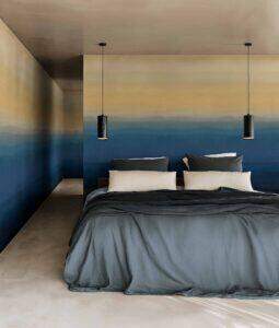 Papel pintado Menorca azul